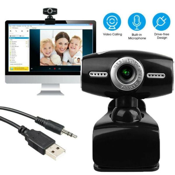

webcam computer web camera with mic rotatable clip-on usb night cam for pc lapdeskvideo mini webcams