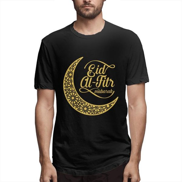 

men's t-shirts eid al-fitr (69) printed oversized men t shirt thin polyester goth tee streetwear, White;black