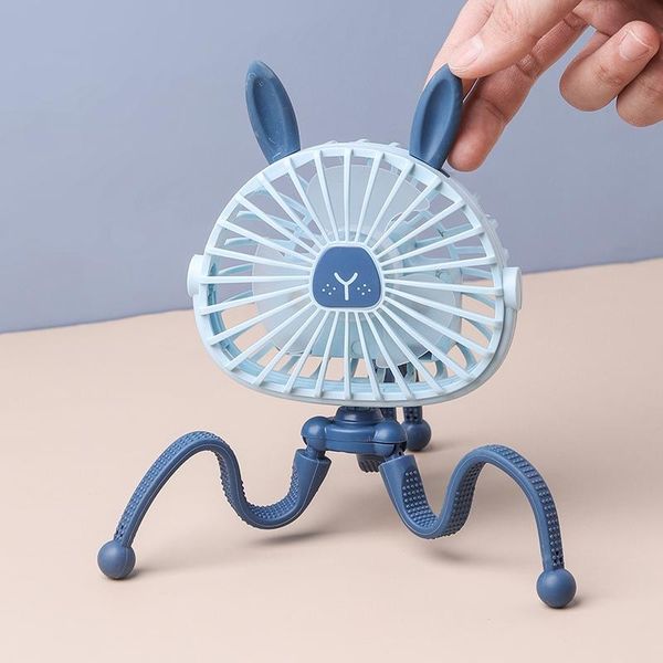 

cute cartoons ocs portable usb fans handheld baby stroller bracket silent fan mini stand electric