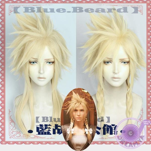 

other event & party supplies cloud strife cosplay wig ff7 vii remake blonde long heat resistant synthetic hair halloween role play carnival