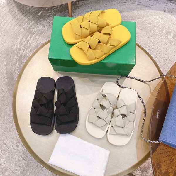 

solid color flat casual outdoor beach luxury brand designer shoes zapatos de mujer flip flops women 80% off outlet online sale, Black
