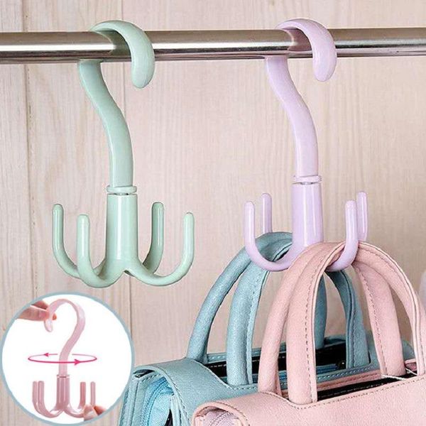

hooks & rails four- hook plastic hanger wall shelf organizer shelves