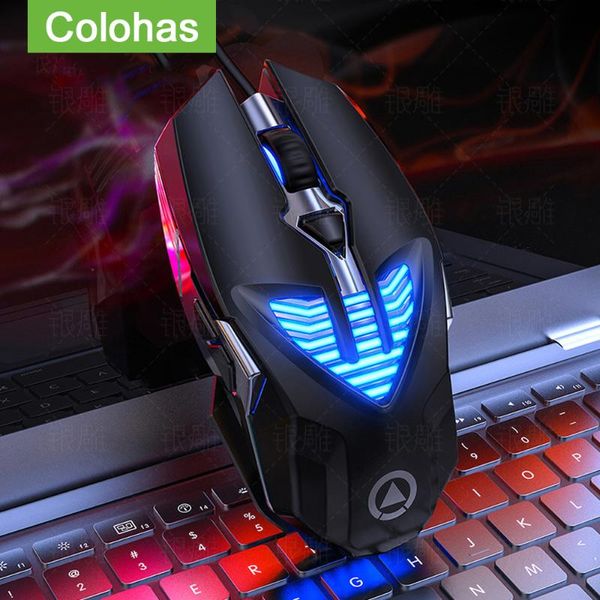 

wired gaming mouse rgb backlight 6 button computer gamer mice for pc lapmagic mause