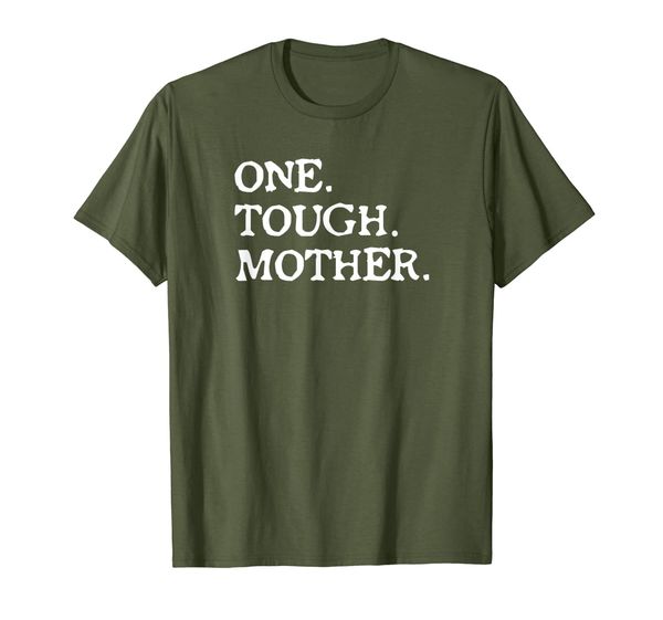 

one tough mother t shirt - mom strong fitness tee, White;black
