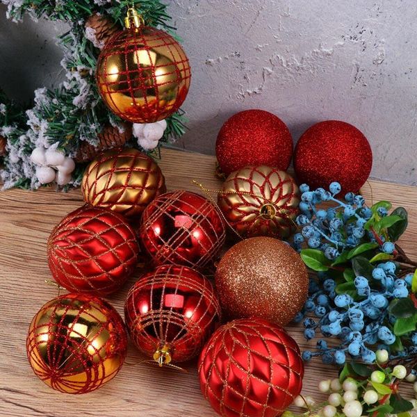 

party decoration 12pcs 7cm christmas ball supplies colored ornament for home shop hg99