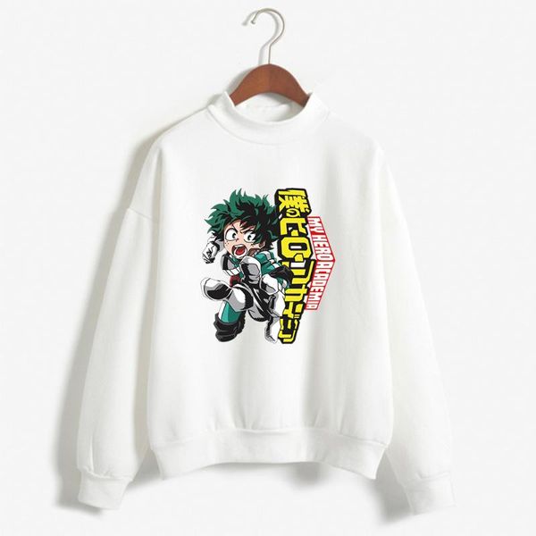 

men's hoodies & sweatshirts anime my hero academia hoody funny cartoon graphic sweatshirt men/women harajuku long sleeve casual, Black