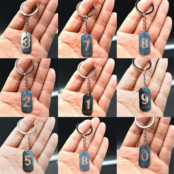 

keychains stainless steel keyring engraved safe key chain animal plant face heart star moon figure peace water drop round lock, Silver