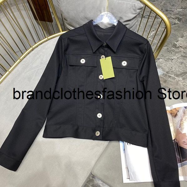 

women's jackets solid color fashion vintage black jacket women turn down collar long sleeve elegant coat lady 2021 autumn, Black;brown