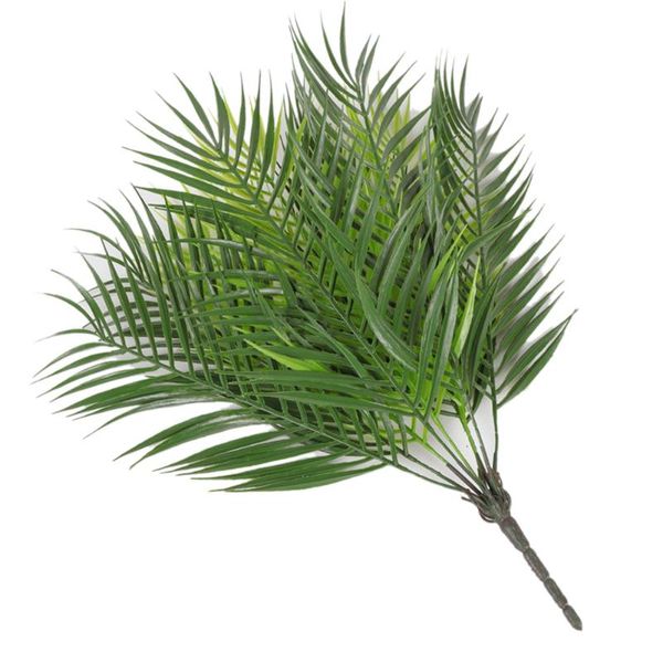 

branches bouquet plastic silk green plants leaves artificial fern fake persian foliage sago cyca for home wedding decor decorative flowers &