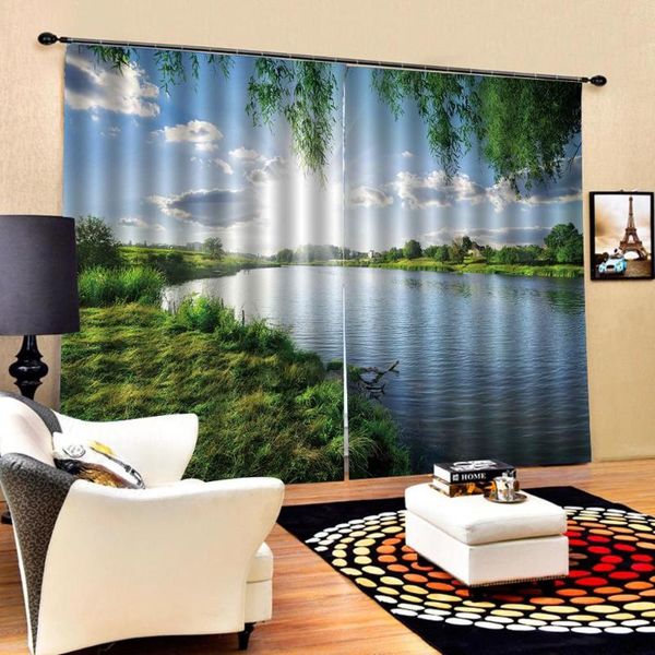 

nature scenery landscape curtains customized size luxury blackout 3d window for living room curtain & drapes