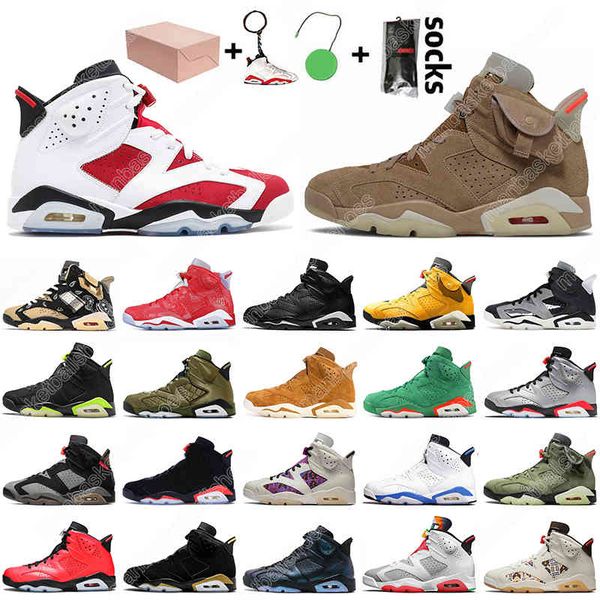 

6s basketball shoes mens 6 sneakers carmine british khaki infrared hare tinker