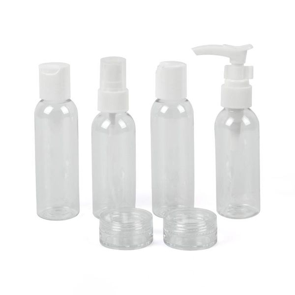 

storage bottles & jars 6 sets charming portable travel cosmetics bottle transparent bottling bathroom organizer