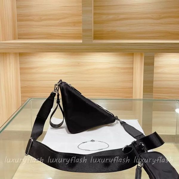 

designer autumn and winter fashion ladies shoulder bag luxury goods good quality mini triangle bags nylon casual all-match classic2022