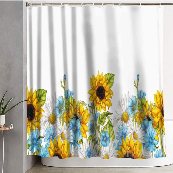 

shower curtains flowers in full bloom curtain waterproof polyester
