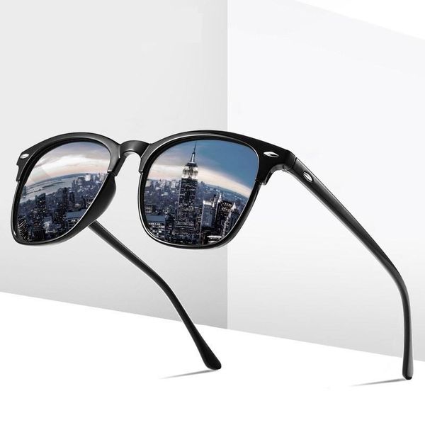 

sunglasses polarized classic vintage men anti-reflective mirror out door sun glasses fashion uv400, White;black