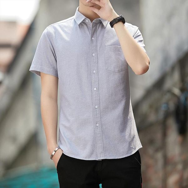 

men's casual shirts spring and autumn solid color shirt all cotton no iron liquid ammonia high grade business, White;black