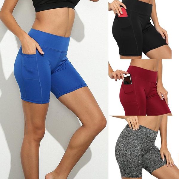 

yoga outfits summer three-point pants shorts fitness women's sports leggings, White;red