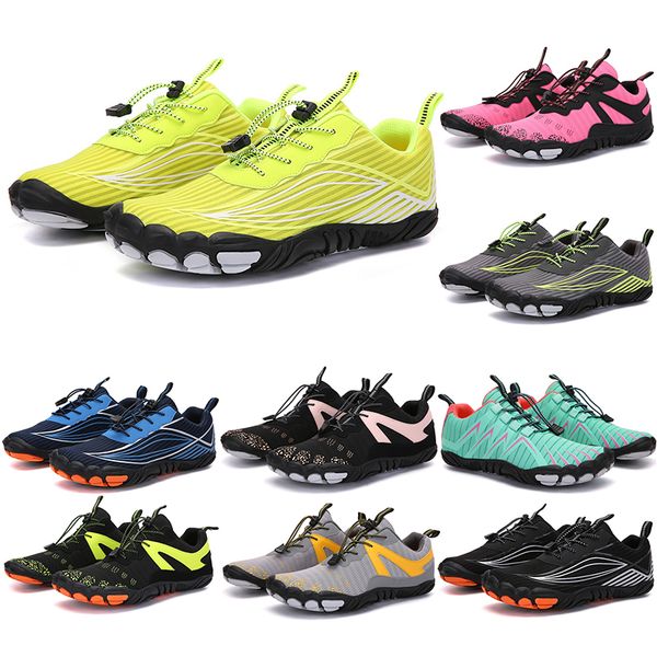 

2021 four seasons five fingers sports shoes mountaineering net extreme simple running, cycling, hiking, green pink black rock climbing 35-45
