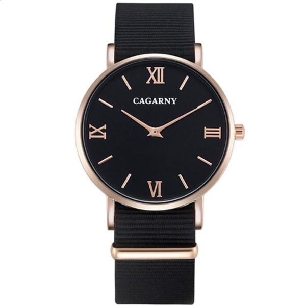 

wristwatches cagarny brand man watches luxury design mans gold wrist watch watchband hands strap quartz waterproof men retro gift, Slivery;brown