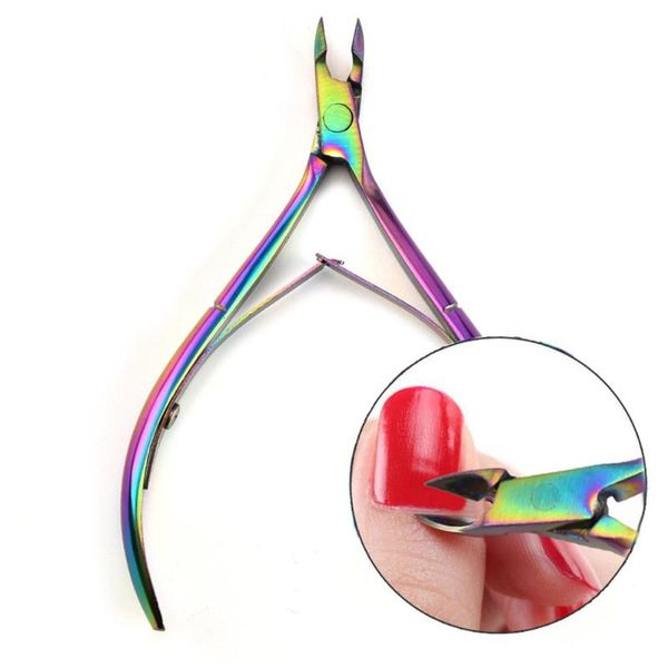 

nail art kits stainless steel care clippers cuticle dead skin scissors manicure tool