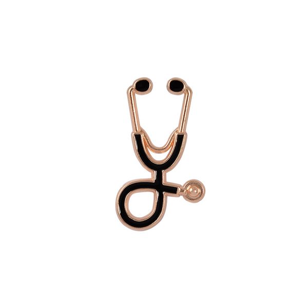 

kids stethoscope shaped brooch jewellery children cartoon alloy fashion brooches multicolor pins1 2qs j2, Red;brown