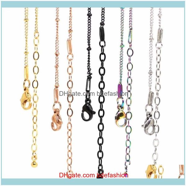 

pendant necklaces pendants jewelry10pcs/lot 18 add2 extension 50cm316l stainless steel ball station living chain memory locket necklace wh, Silver