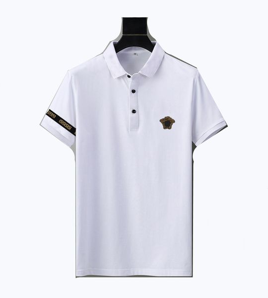 

2021 designer brand polo shirt mens luxury t shirts polos floral embroidery high street famous print men poloshirts#m-3xlhsc44, White;black