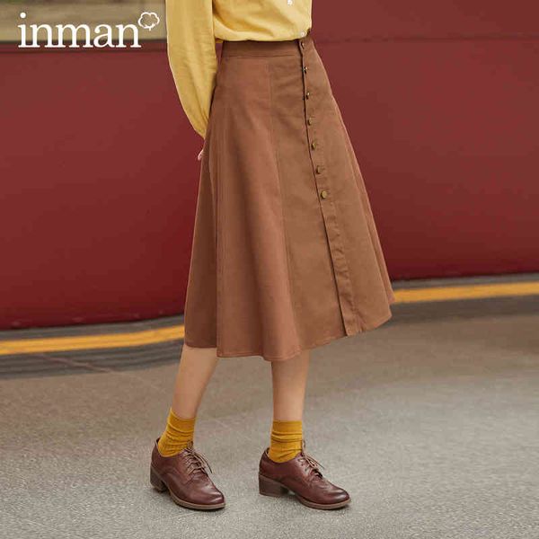 

skirt autumn winter high waist a line loose shape women fashion skirt vogq, Black