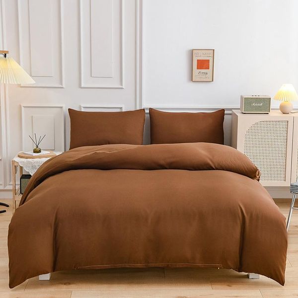 

bedding sets bedclothes solid color double set of four pieces king size