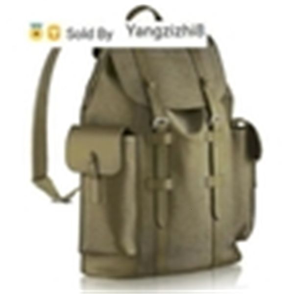 

yangzizhi8 bag chriser pm fashion men green travel m58843 backpacks fashion shows oxidized leather business bags handbags totes, Black;red