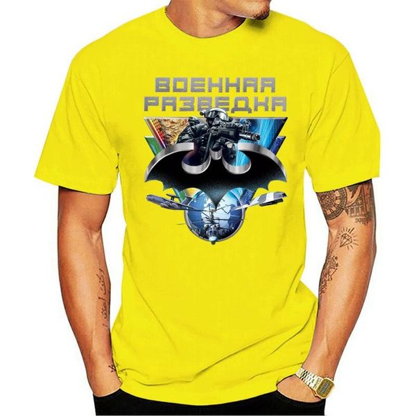 

men's t-shirts russian original cotton mens t-shirt military intelligence, White;black
