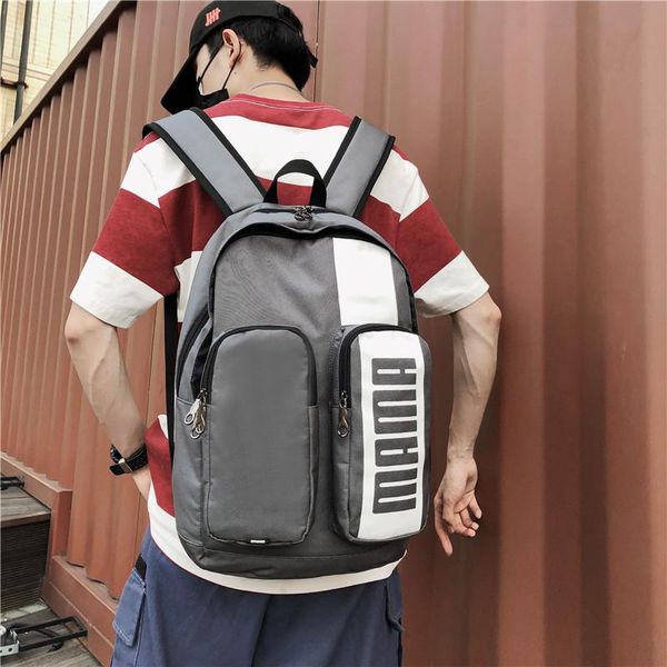 

backpack capacity black women's korean version fashion cool men's work clothes schoolbag student travel