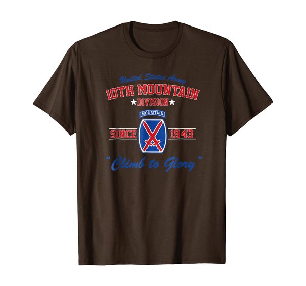 

10th mountain division shirt, White;black