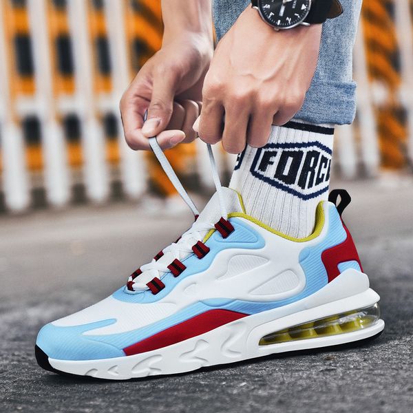 

men's spring and autumn new student sports men's air cushion running large casual dad shoes, Black