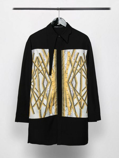 

men's casual shirts seak men high street style clothing spring male autumn black long sleeve, White;black