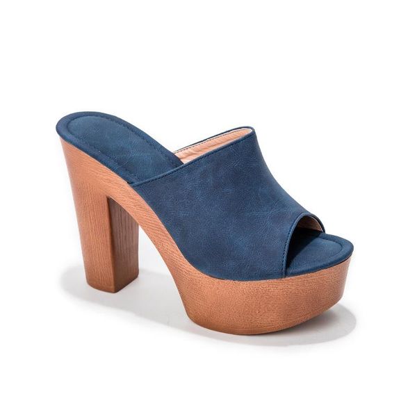 

classic summer shoes cartoon fashion lazy high-heeled women soft flops leather platform lady slippers sandals beach 36-39 txoph, Black