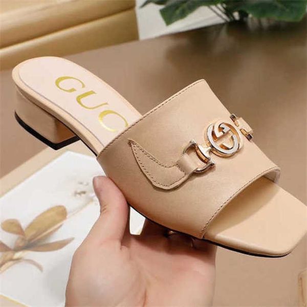 

luxury italy designer brand slippers super great quality with full package for women gift present lady birthday wedding sandals shoes heels, Black