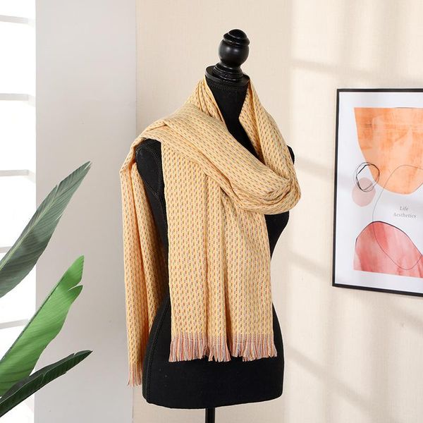 

scarves women's scarf winter imitation cashmere thickened warm colorful houndstooth for ladies tippet women, Blue;gray
