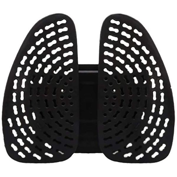 

seat cushions car chair back massage lumbar support waist cushion mesh ventilated pad for office home car,black
