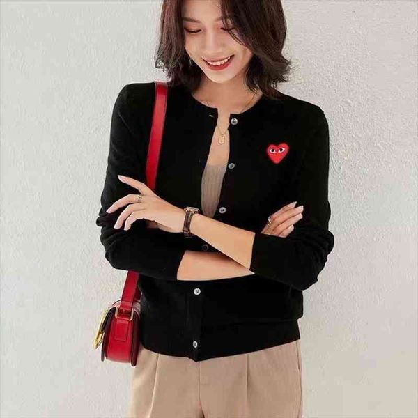 

heart sweater women knitted cardigans black cardigan coat vintage cashmere sweater long sleeve korean fashion jersey mujer, White;black