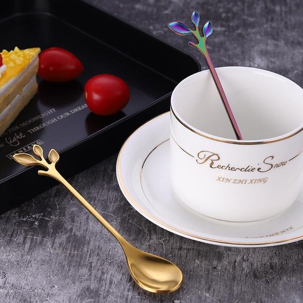 

spoons mini cute vintage royal style coconut tree tea coffee spoon ice cream small decoration zine alloy gift for dessert tableware