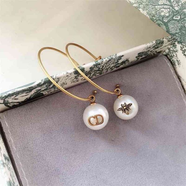 

special offer 75%off outlet onlinebee pearl 925 silver needle female earrings asvu
