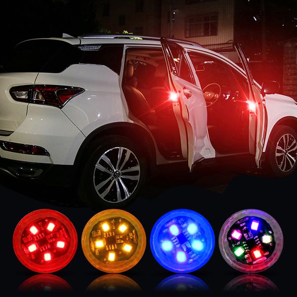 2x Universal LED Carro de Abertura de Abertura de Segurança de Segurança Anti-Colisão Luzes Magnéticas Sensor Strobe Piscando Luzes de Alarme Luminária de Estacionamento