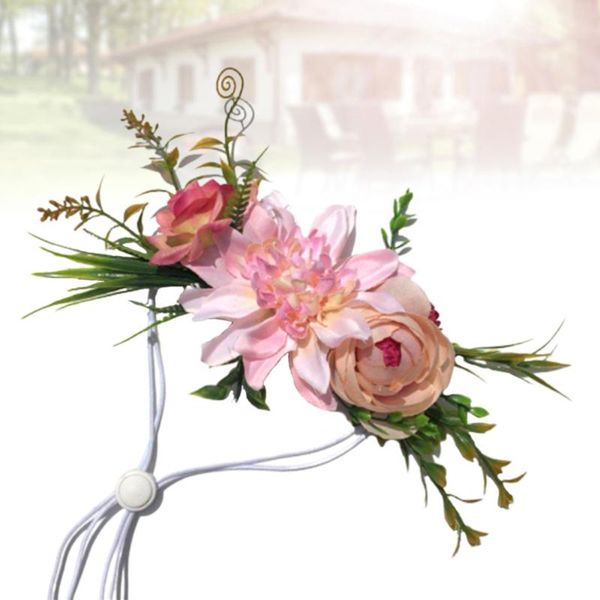 

dog apparel pet headwear flower leaves fresh natural wreath cats head band wedding collars for puppy (pattern)