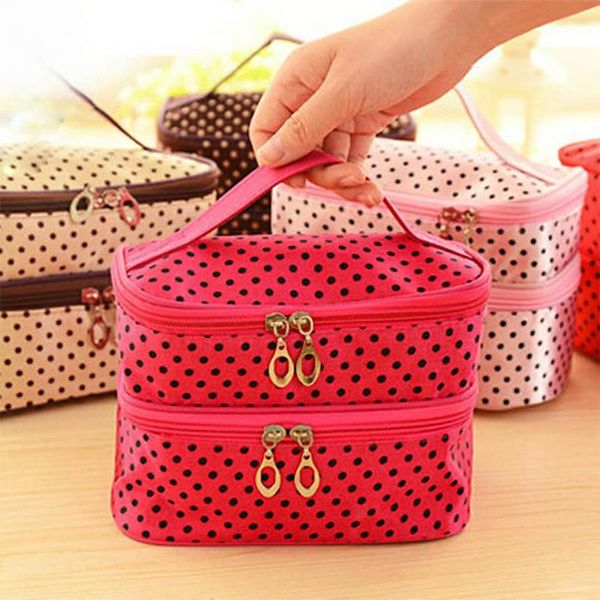 

women cosmetic bag box portable travel necessaries storage organizer makeup case multifunctional toiletry pouch holder handbag boxes & bins