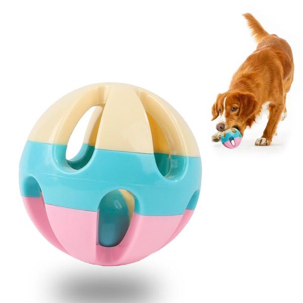 

dog toys & chews squeaky bell ball bite resistant funny sugar-color hollow balls for large dogs pet puppy non-toxic chew toy molar teeth