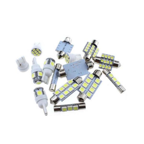 

car headlights package led lights 18x white reliable