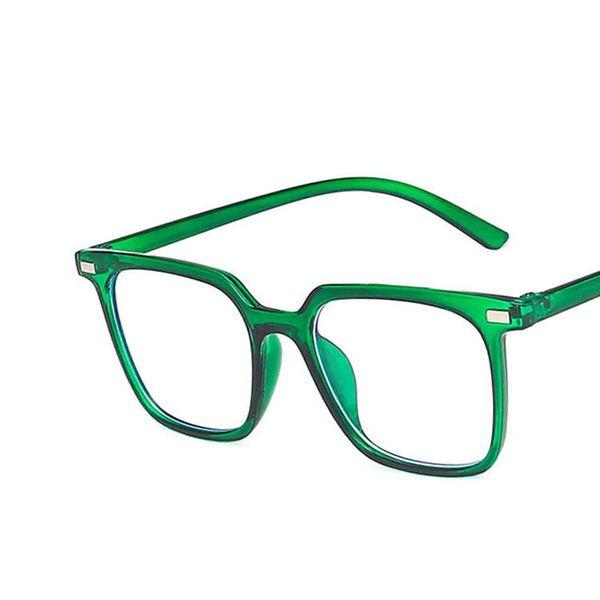 

rivet square frame women men eyeglasses anti-blue radiation lens uv400 eye protection girl ladies fashion eyewear sunglasses, White;black
