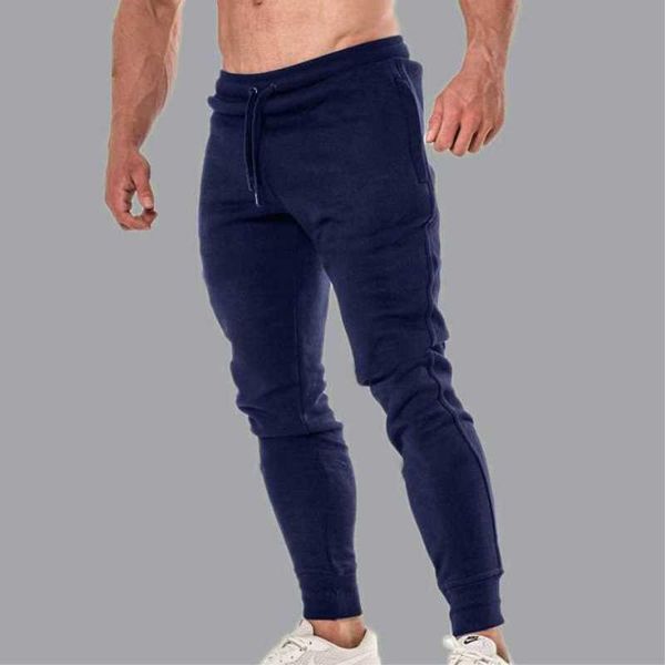 

men pants joggers sweatpants jogger casual brand elastic cotton gyms fitness harem mens trousers 2021 men's, Black