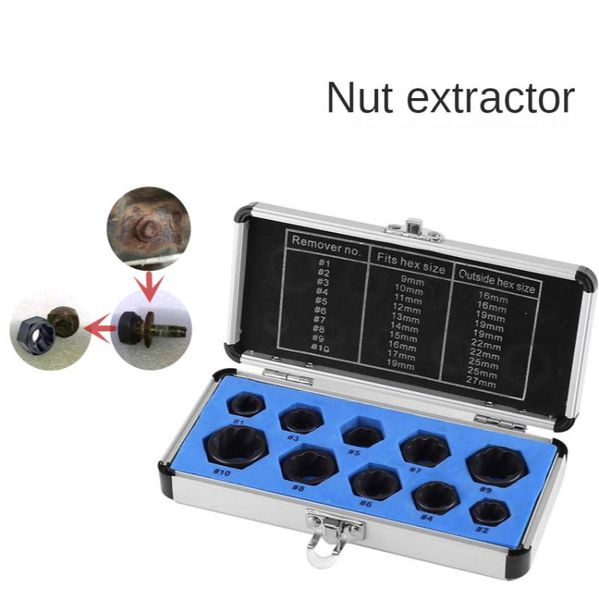 

professional hand tool sets 10pcs set broken nut extractor bolt pullover take hexagon screws demolition wire